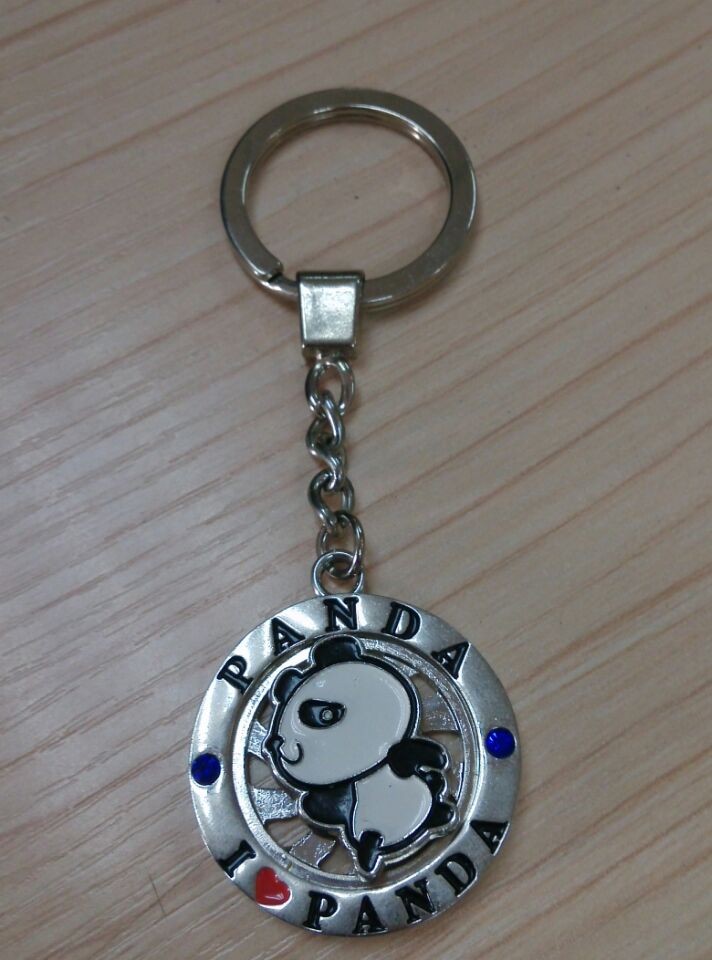 熊貓五金鑰匙扣！